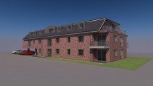 R�ckansicht Wohnen in seiner sch�nsten Form - Gut geschnittene 2-Zimmer-Wohnung mit Terrasse