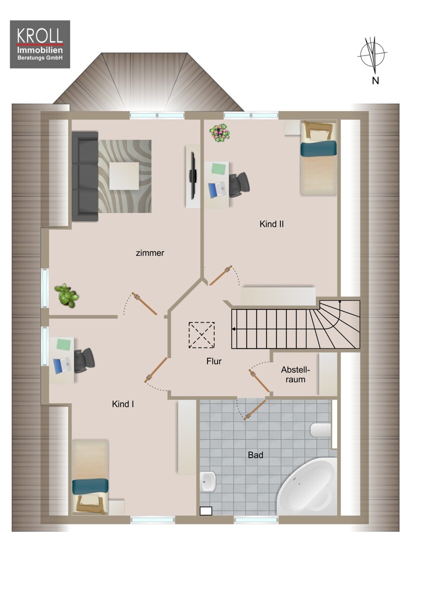 Obergeschoss Einfamilienhaus Lehmrade