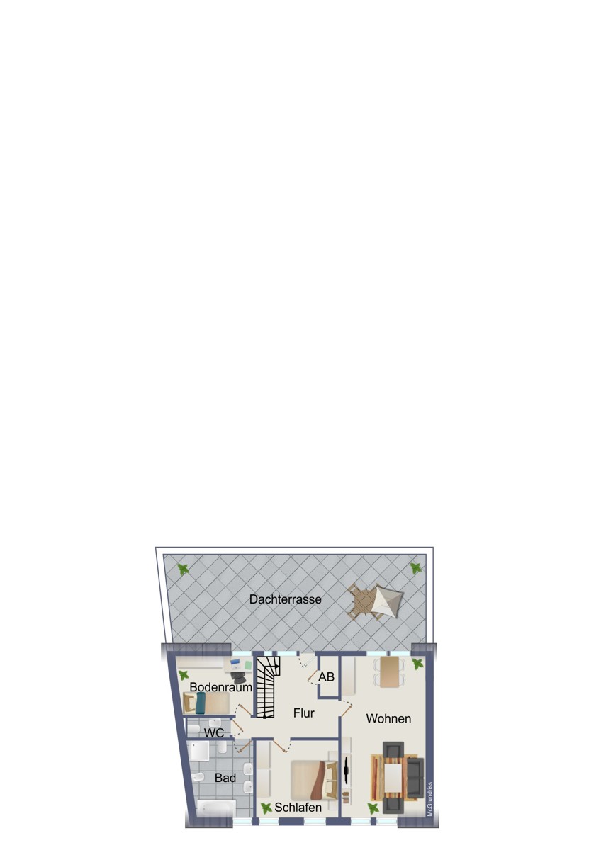 Grundriss Dachgeschoss Haus M�lln