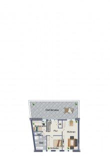 Grundriss Dachgeschoss WOHN- UND GESCH�FTSHAUS| HOHE MIETEINNAHMEN | 2 DACHTERRASSEN | 6 ZIMMER | WINTERGATREN | M�LLN