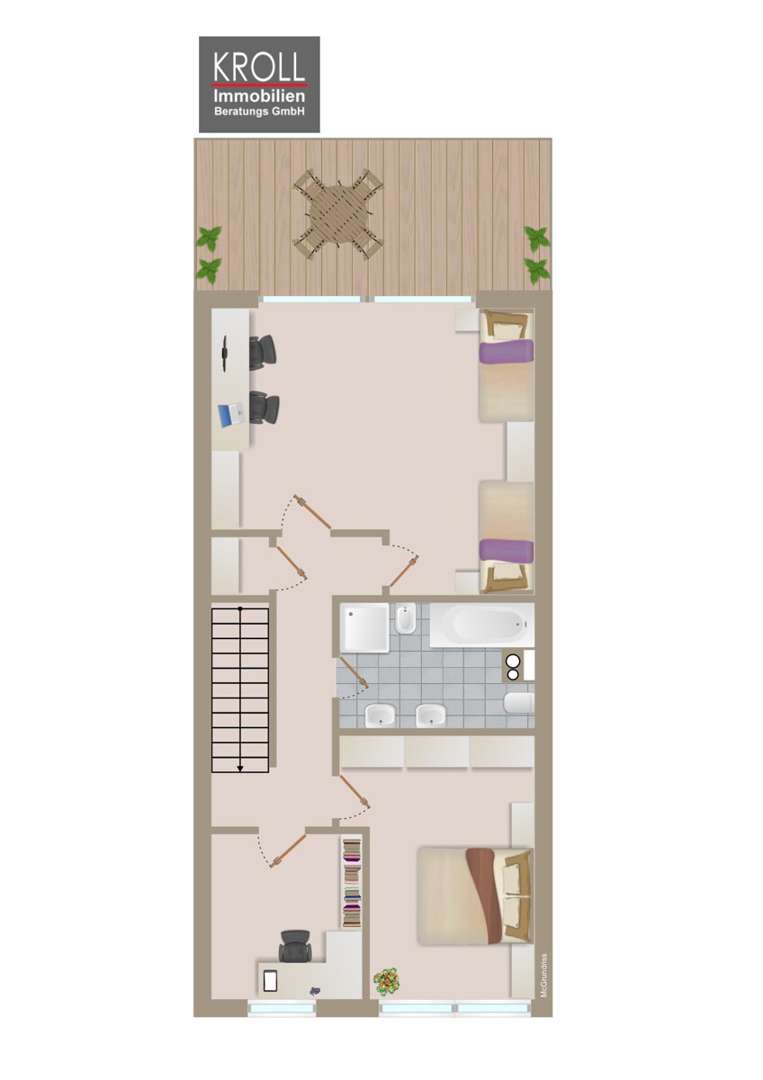 Obergeschoss Reihenhaus Wentorf bei Hamburg