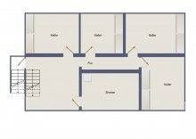 Grundriss Kellergeschoss Sanierter und modernisierter Bungalow mit perfekter Energieeffizienz und 171m� Wohn- und Nutzfl�che in ruhiger Lage