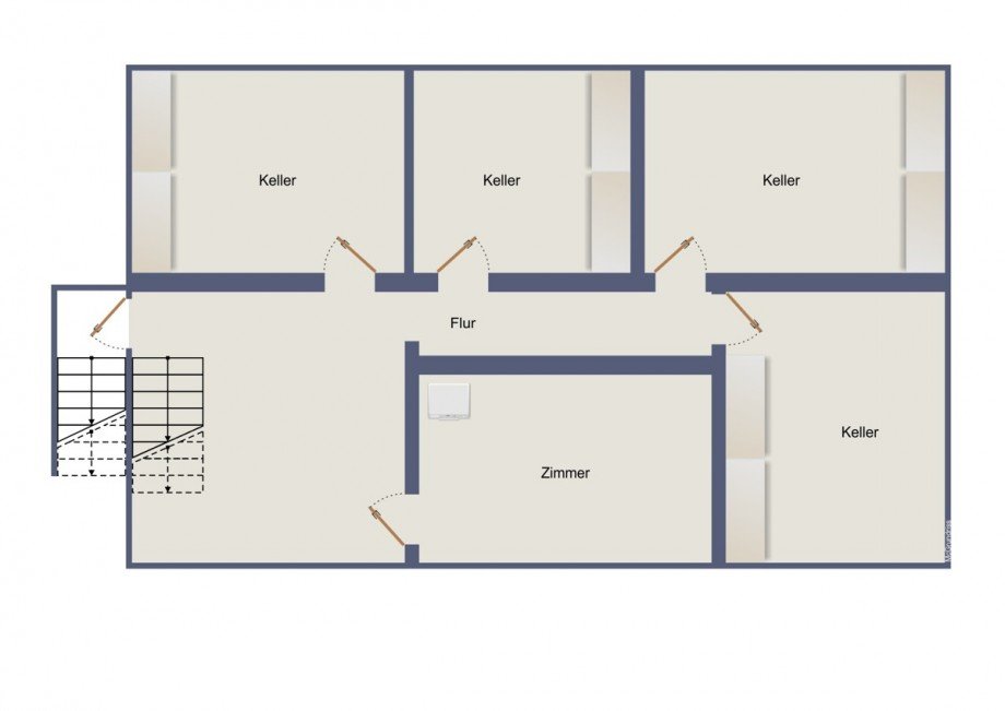Grundriss Kellergeschoss Bungalow B�chen