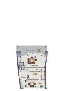 Grundriss Obergeschoss WOHN- UND GESCH�FTSHAUS| HOHE MIETEINNAHMEN | 2 DACHTERRASSEN | 6 ZIMMER | WINTERGATREN | M�LLN