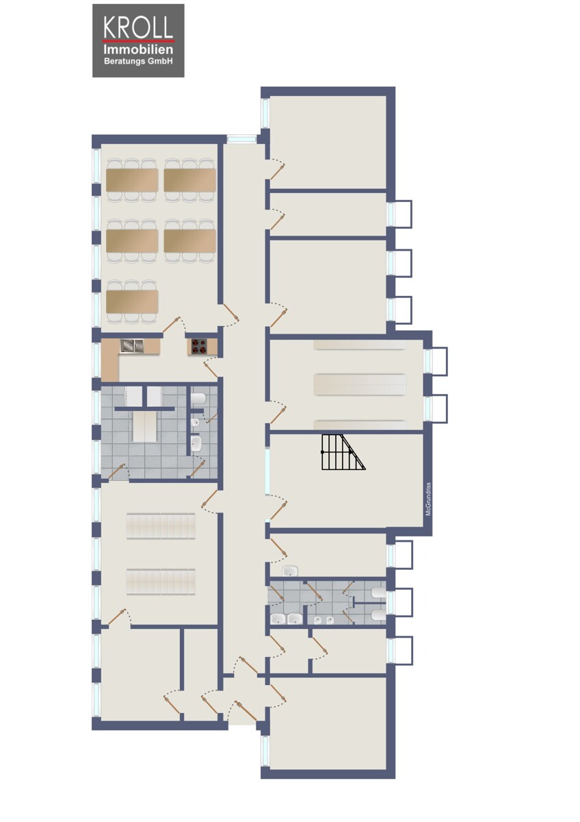 Kellergeschoss B�rohaus Alt M�lln
