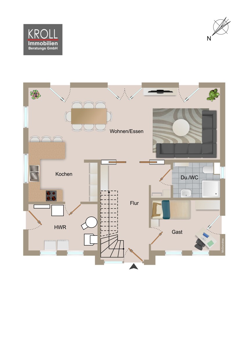 Erdgeschoss Einfamilienhaus Fuhlenhagen