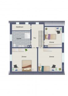 Obergeschoss GEM�TLICHES EINFAMILIENHAUS | GRO�ER GARTEN | ZUHAUSE F�R DIE GANZE FAMILIE | M�LLN