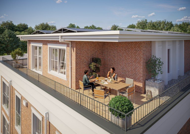 Dachterrasse Wohltorf Wohnung Licht, Luft & Luxus in den Villen an den Pappeln: 3-Zimmer-Penthousewohnung mit gro�er Dachterrasse und Tiefgarage