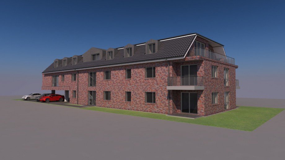 R�ckansicht Wohnung Schwarzenbek