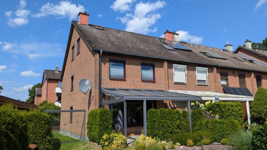 Gartenansicht Reihenendhaus B�chen