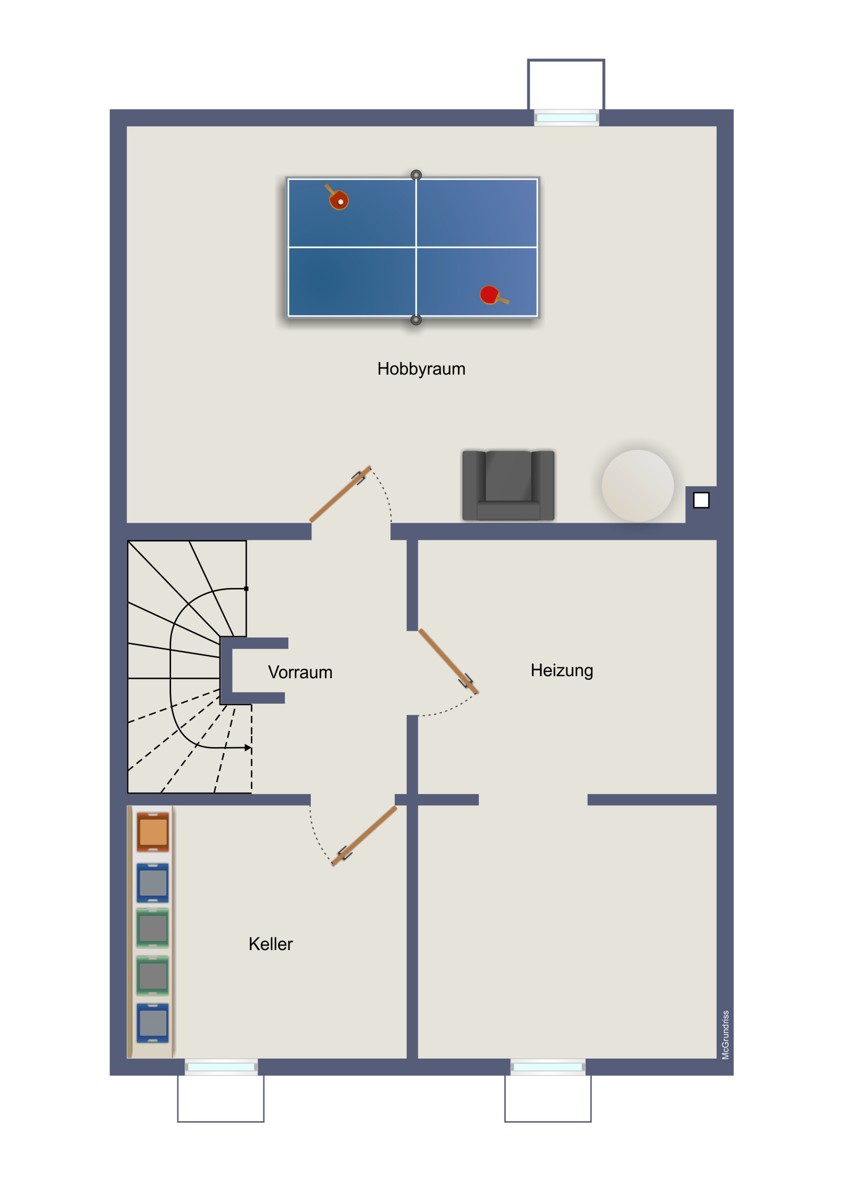 Keller Reihenmittelhaus M�lln